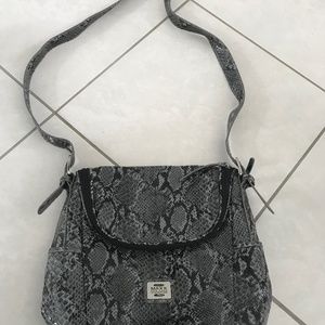 Maxx New York Signature Faux Snake skin purse